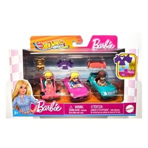 Hot Wheels Barbie Racer Verse 3-Pack Ken+Barbie Malibu+Teresa SEALED BRAND NEW